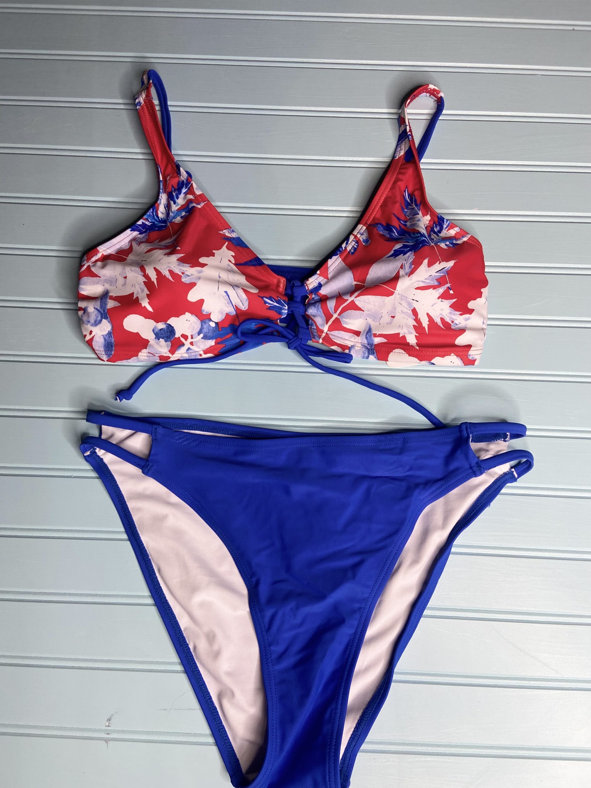 Red, White, Blue Leaf – top | Wear The Damn Swimsuit